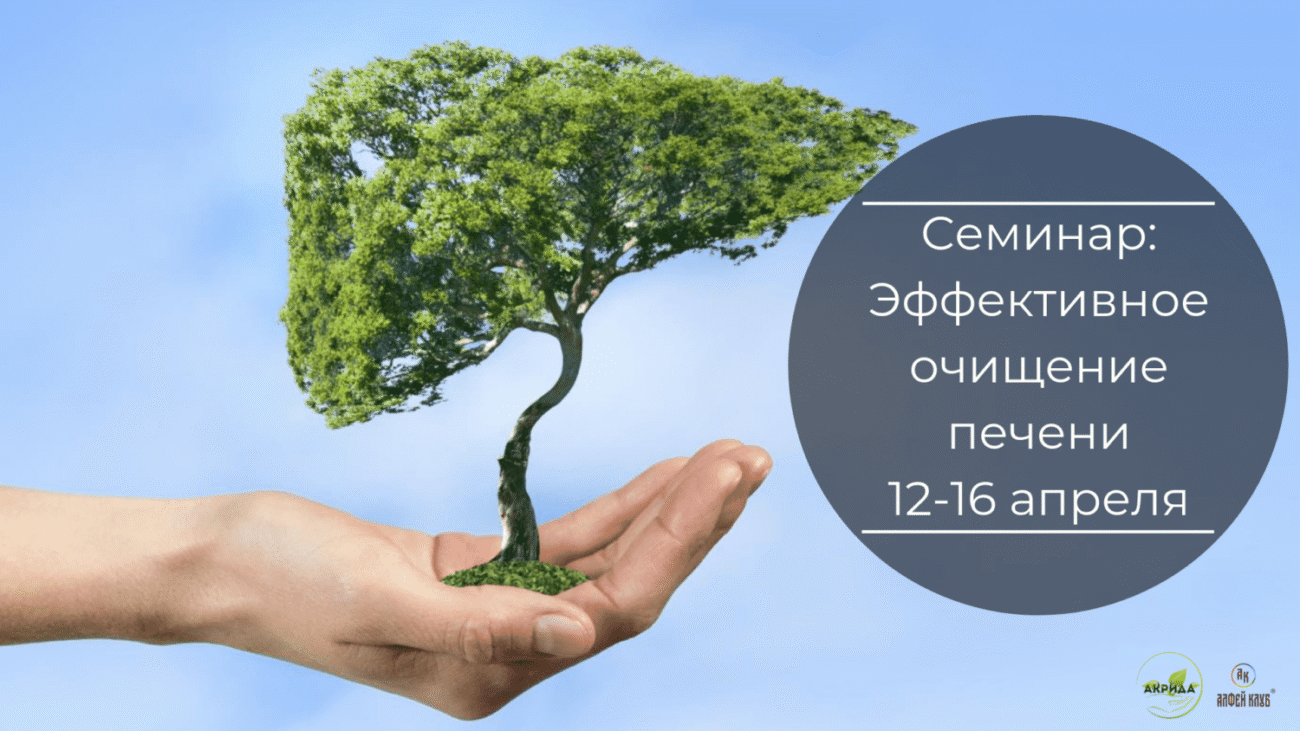 12.04-16.04.19 Семинар: Эффективное очищение печени